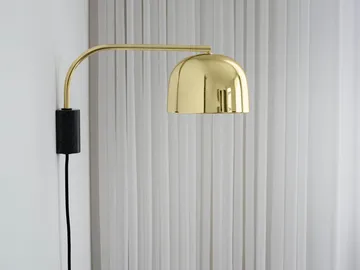 Lampada da parete Grant - Brass, acciaio-piccolo, granito - Normann Copenhagen