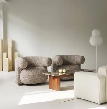 Lampada da pavimento Puff Bubble - Bianco - Normann Copenhagen