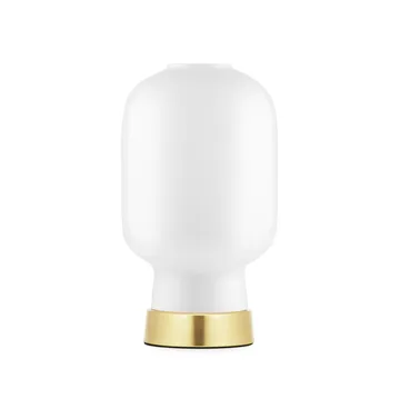 Lampada da tavolo Amp - bianco - ottone - Normann Copenhagen