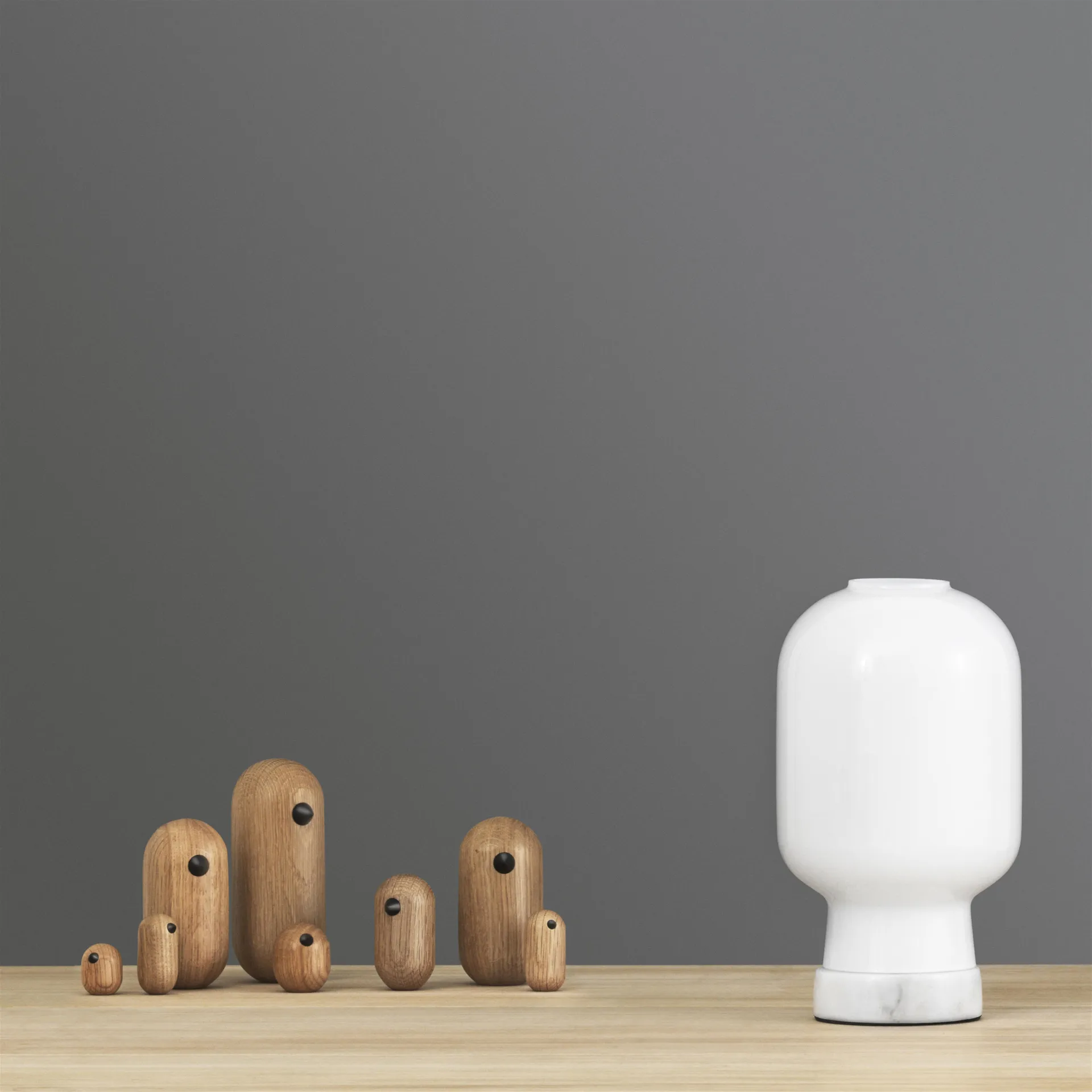 Lampada da tavolo Amp, bianco Normann Copenhagen