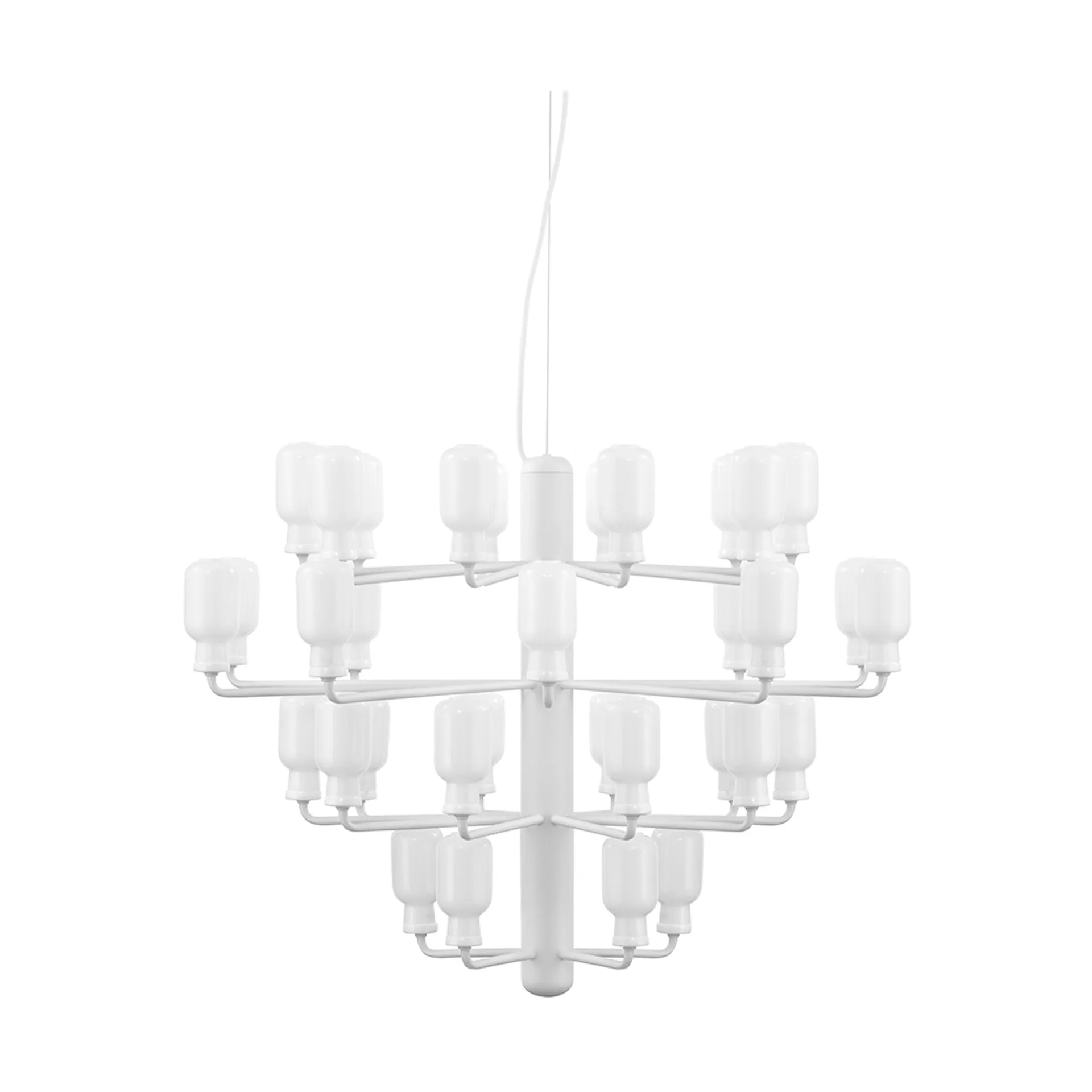 Lampadario Amp, bianco, grande Normann Copenhagen