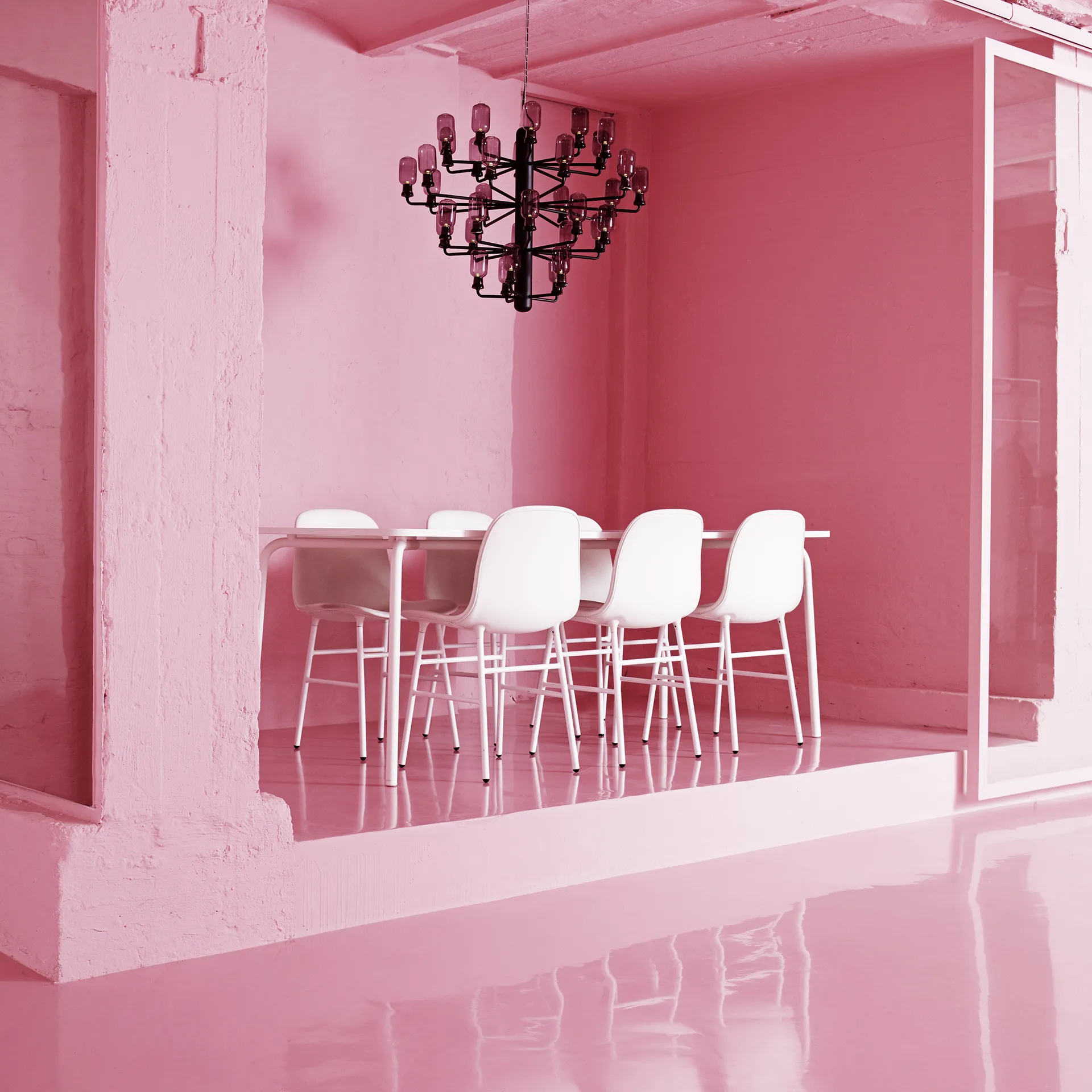 Lampadario Amp, nero, grande Normann Copenhagen