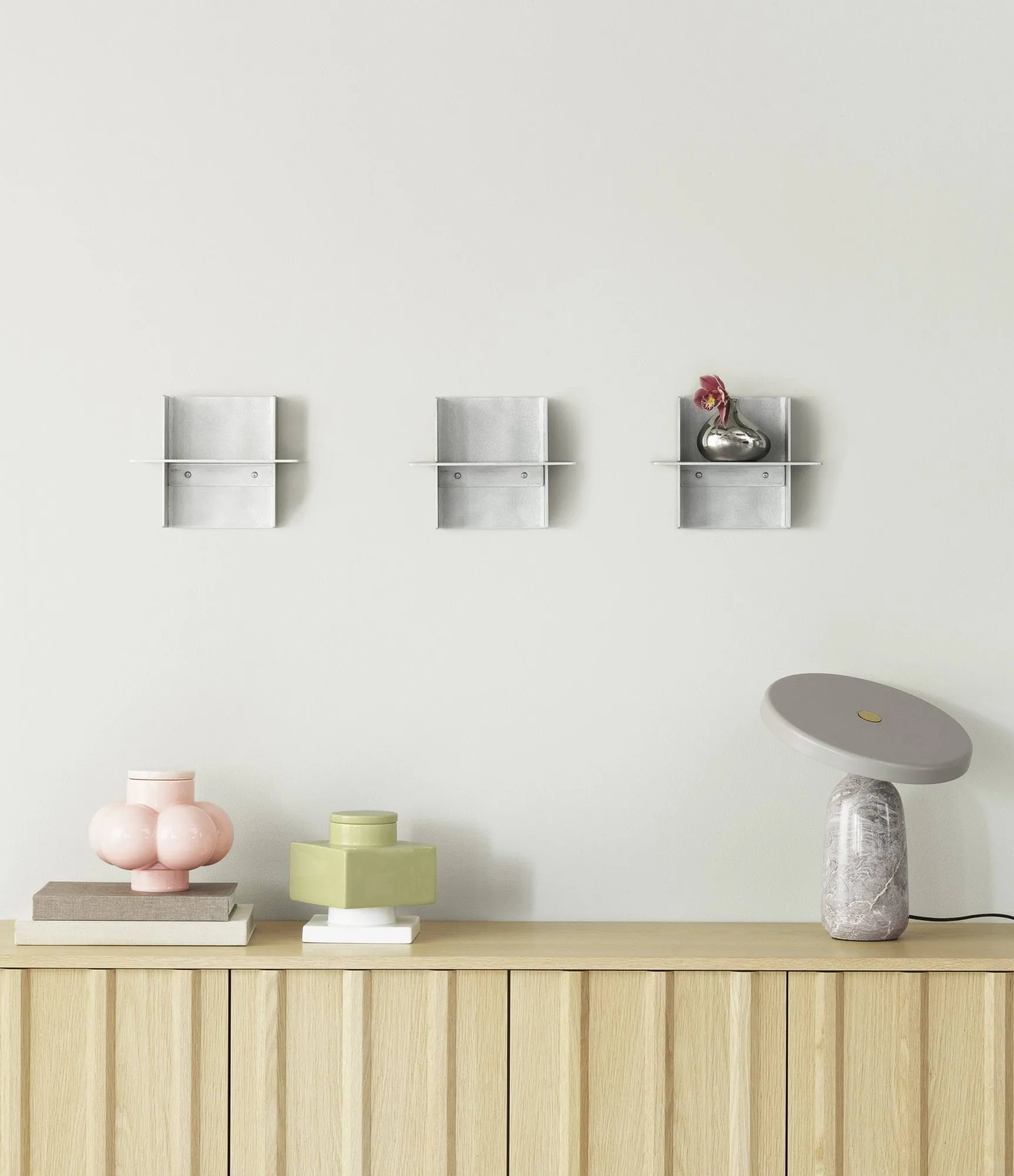 Mensola Alu Shelf 25 cm, Alluminio Normann Copenhagen