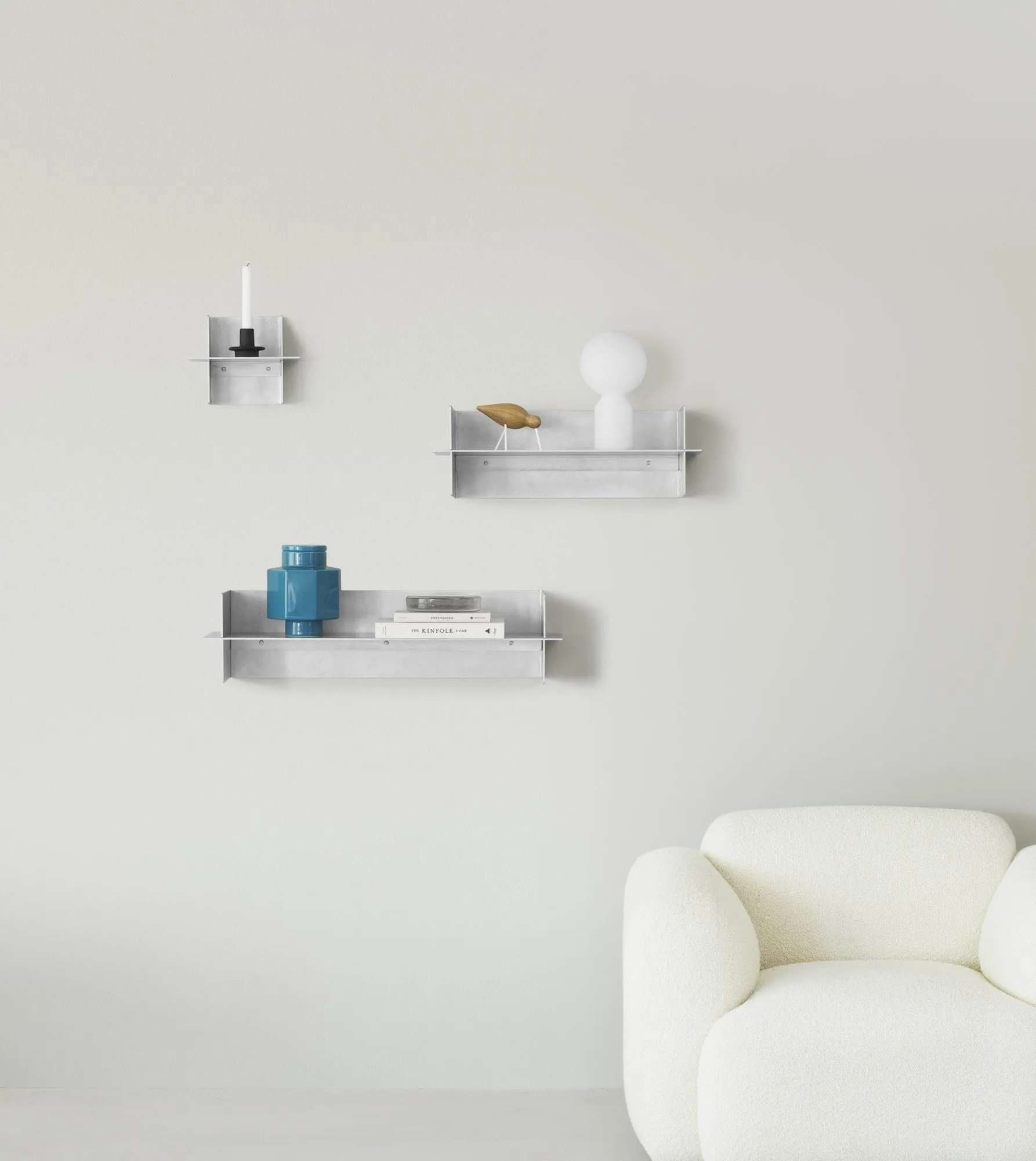 Mensola Alu Shelf 60 cm, Alluminio Normann Copenhagen