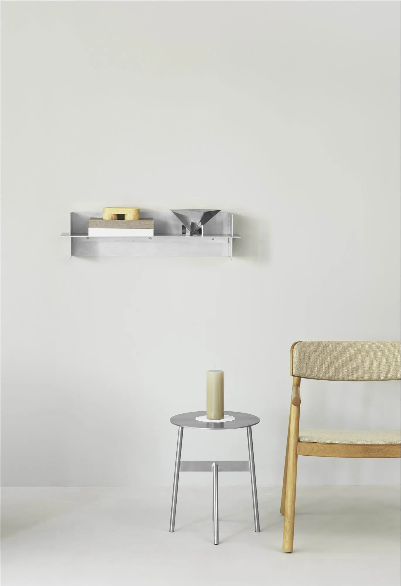 Mensola Alu Shelf 80 cm, Alluminio Normann Copenhagen