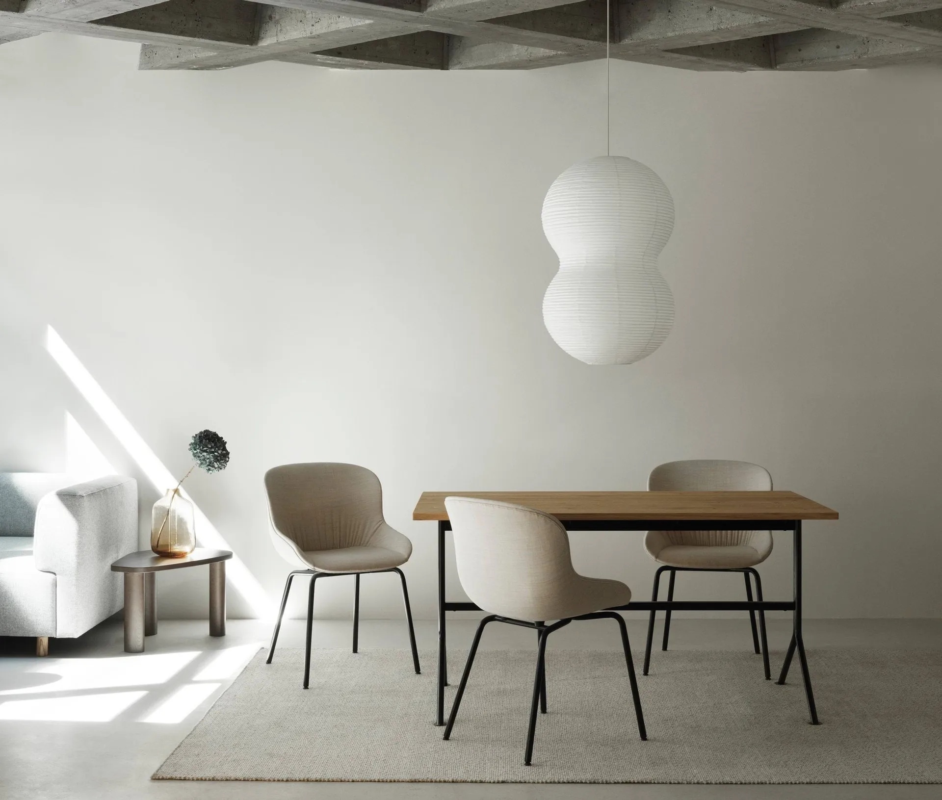 Paralume Puff Twist 50x90 cm, Bianco Normann Copenhagen