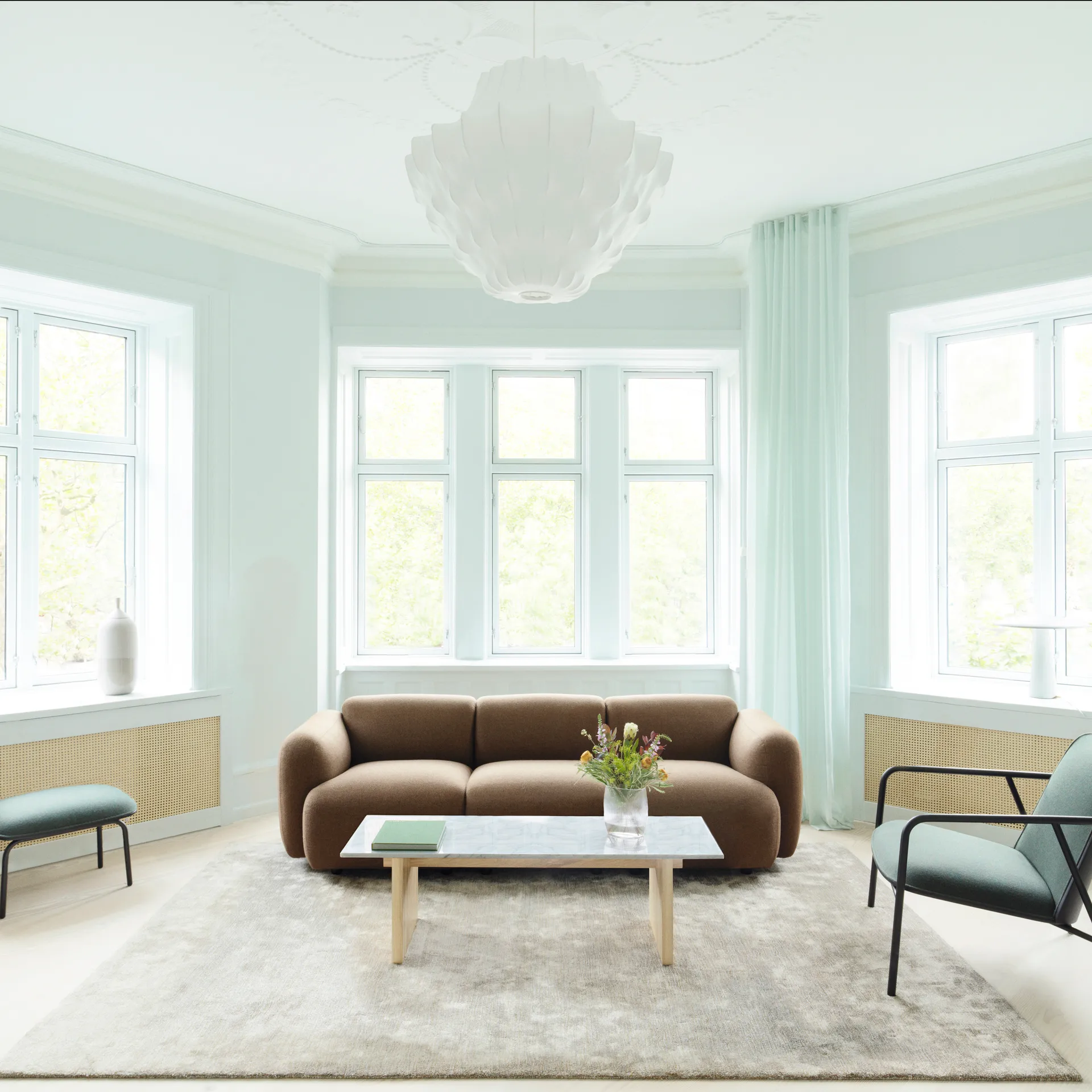 Plafoniera Phantom grande, Bianco Normann Copenhagen