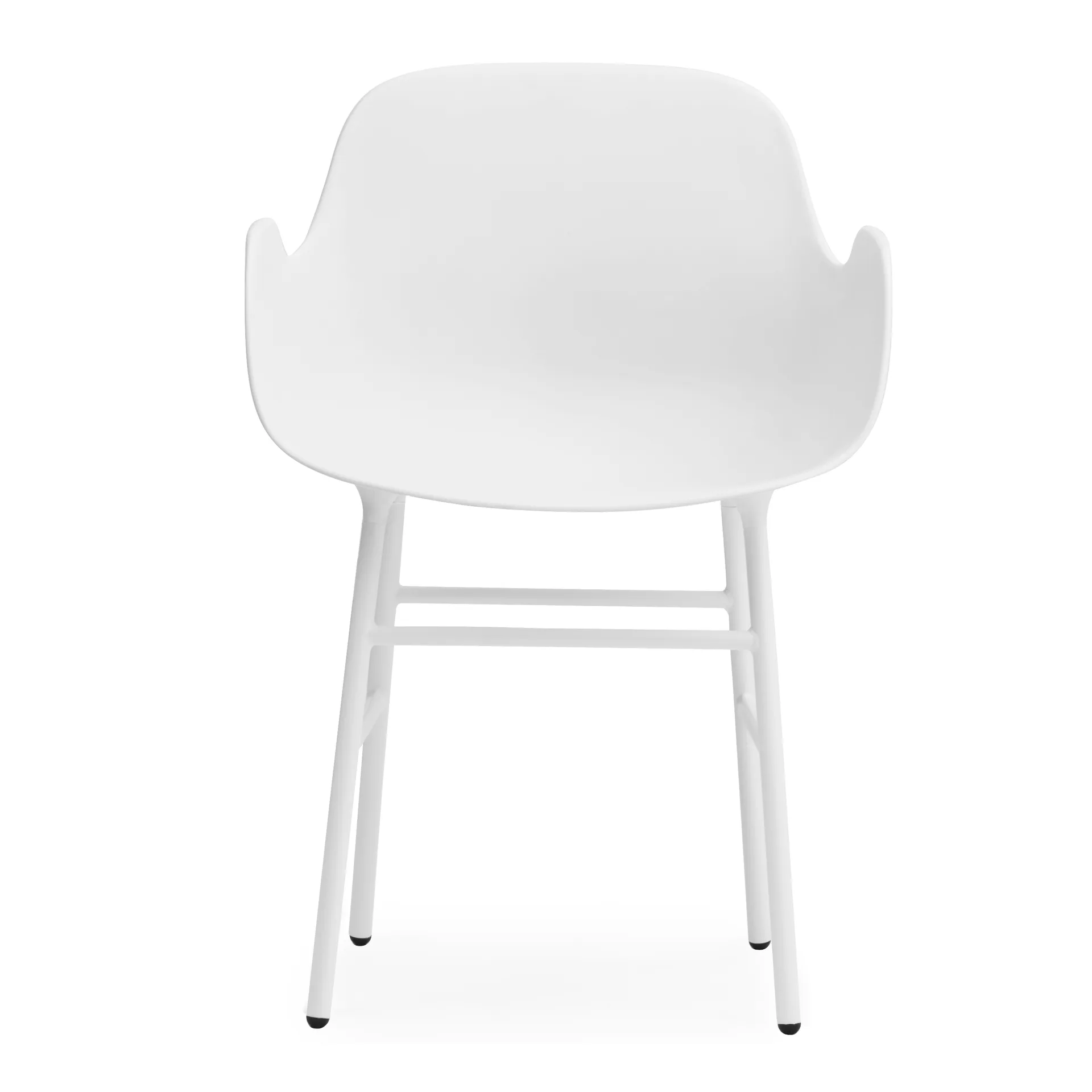 Poltrona Form con gambe in metallo, Bianco Normann Copenhagen