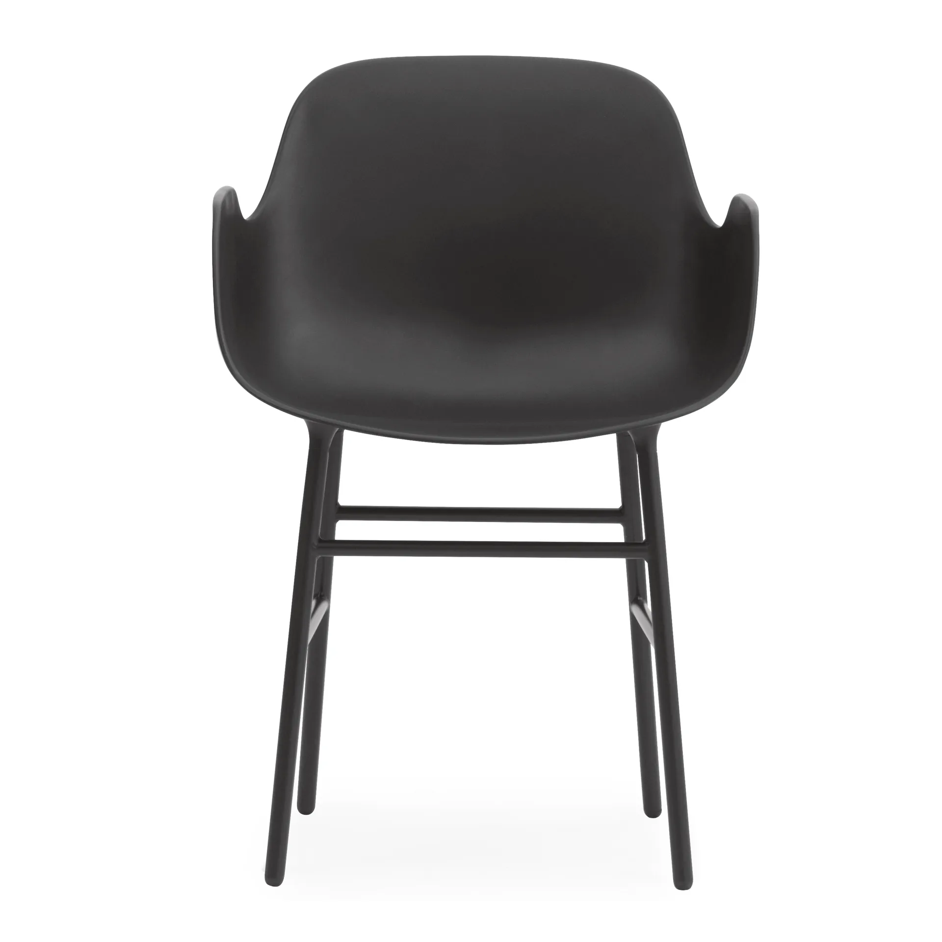Poltrona Form con gambe in metallo, Nero Normann Copenhagen