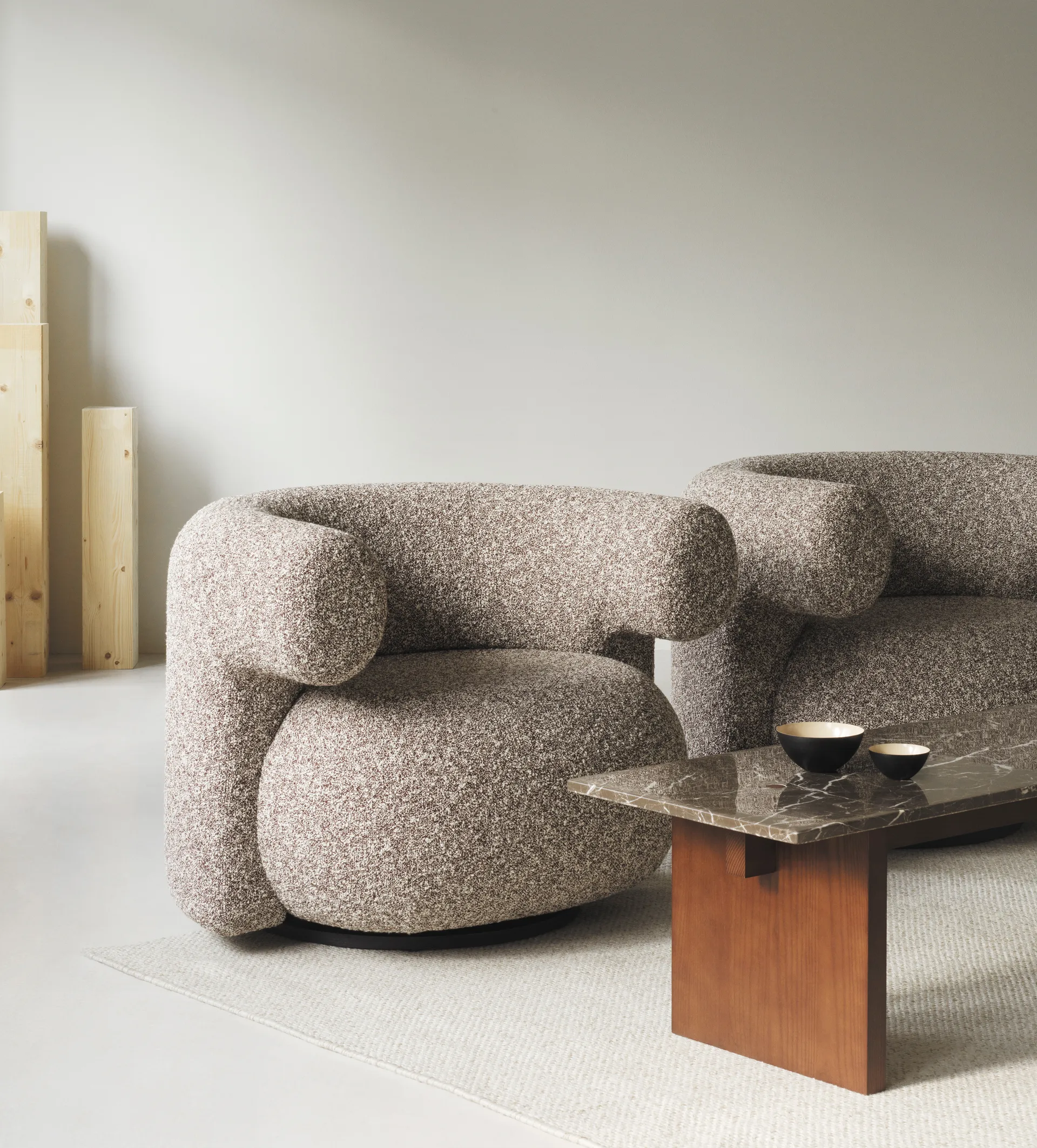 Poltrona lounge Burra con ritorno, Zero 0011 Normann Copenhagen
