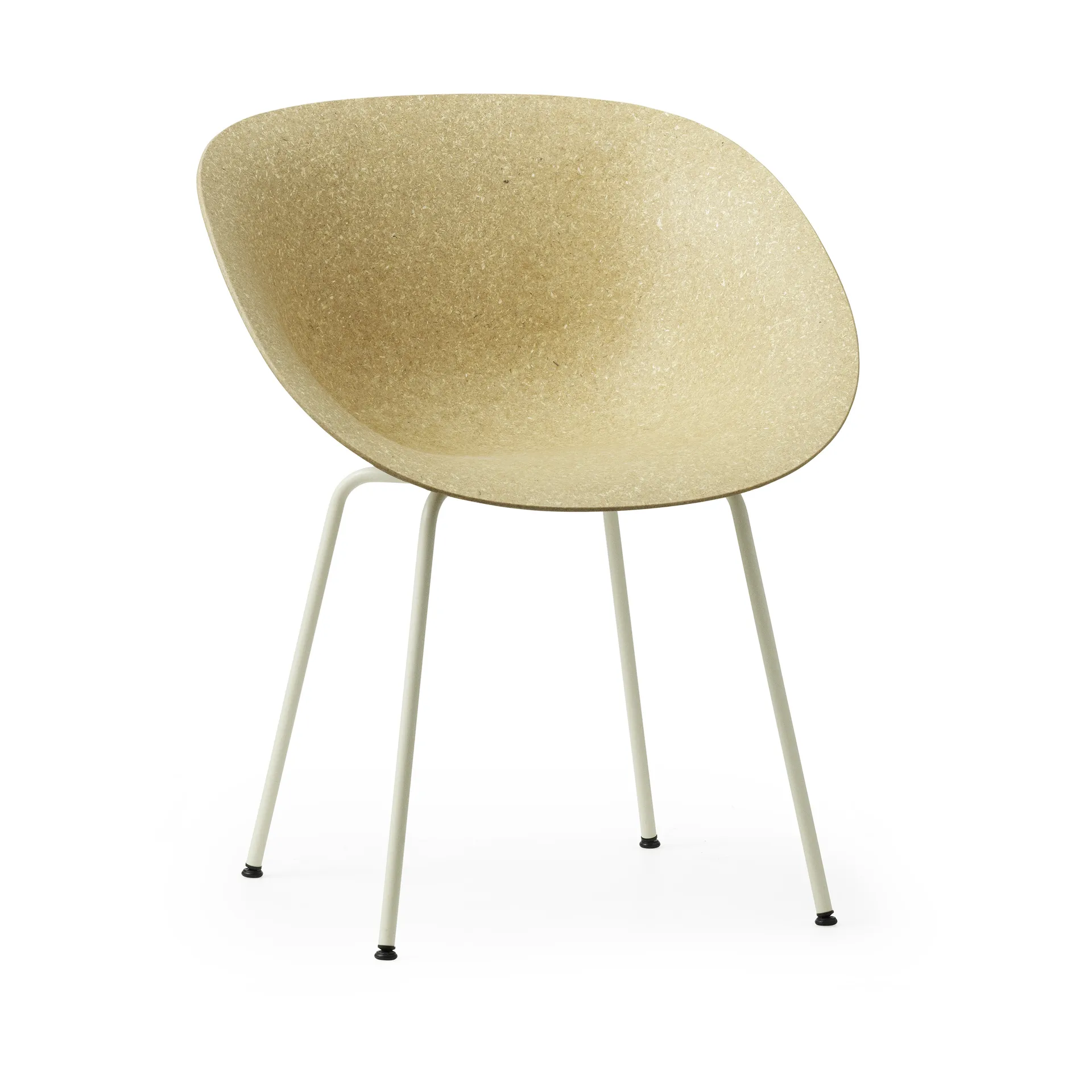 Poltrona Mat con braccioli, Hemp-cream steel Normann Copenhagen