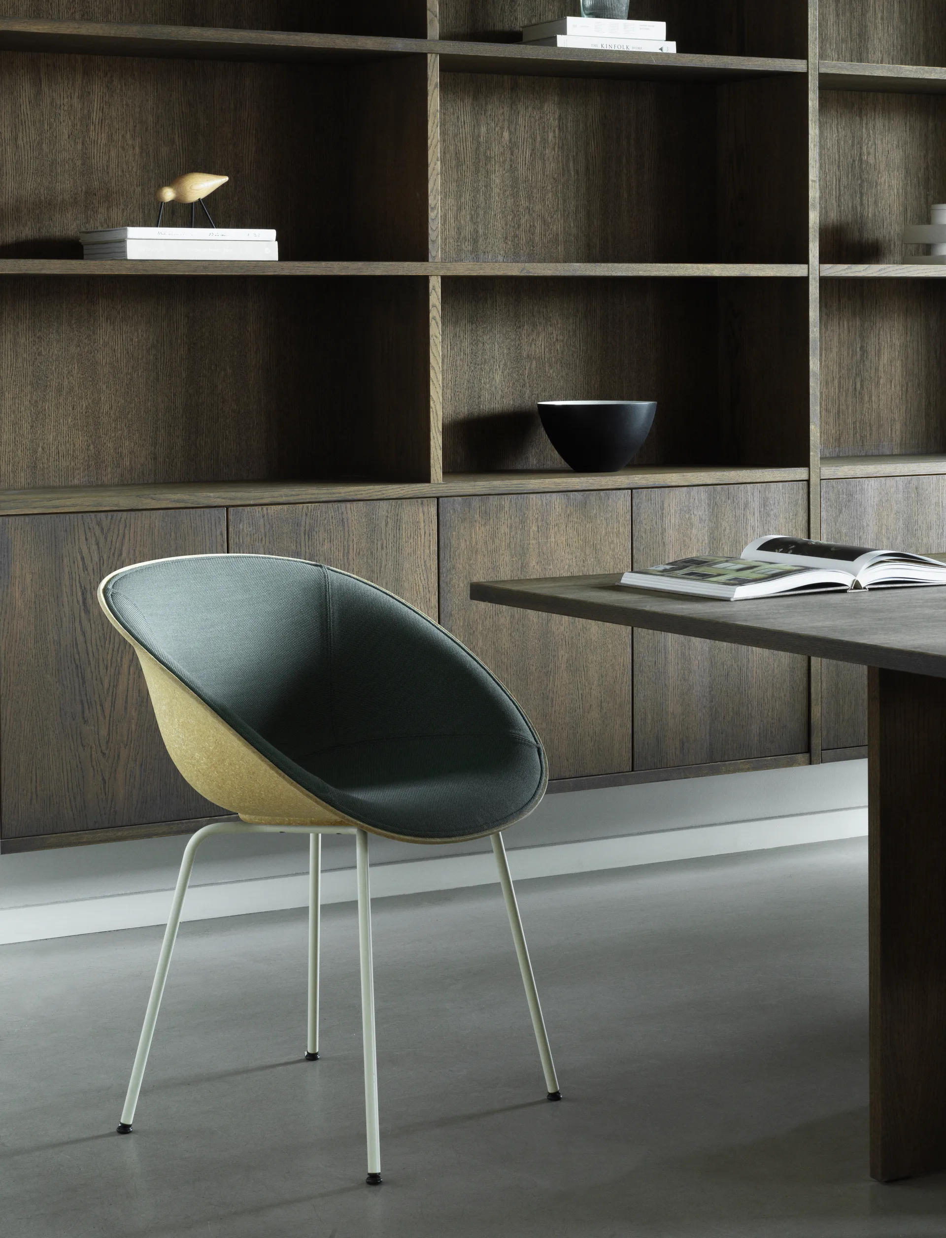 Poltrona Mat con braccioli, Hemp-cream steel Normann Copenhagen