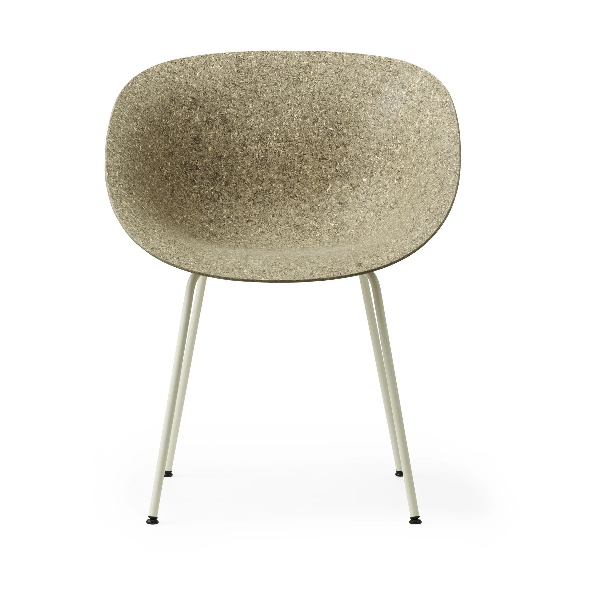 Poltrona Mat con braccioli, Seaweed-cream steel Normann Copenhagen