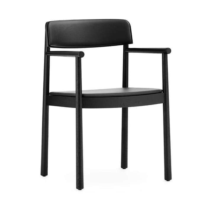 Poltrona Timb con cuscino da seduta - Black/ Ultra Leather - Black - Normann Copenhagen