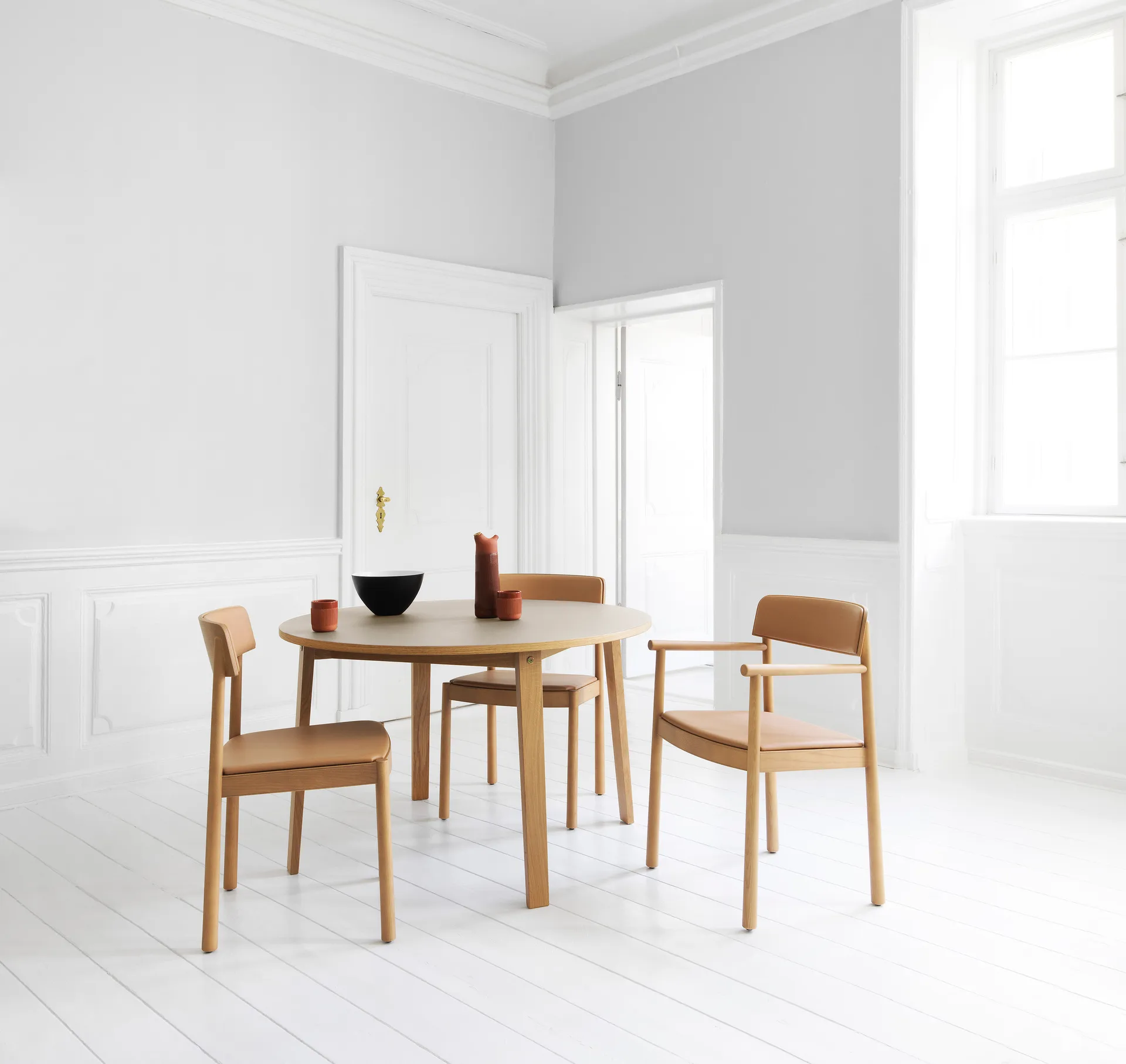 Poltrona Timb con cuscino da seduta, Tan/ Ultra Leather - Camel Normann Copenhagen