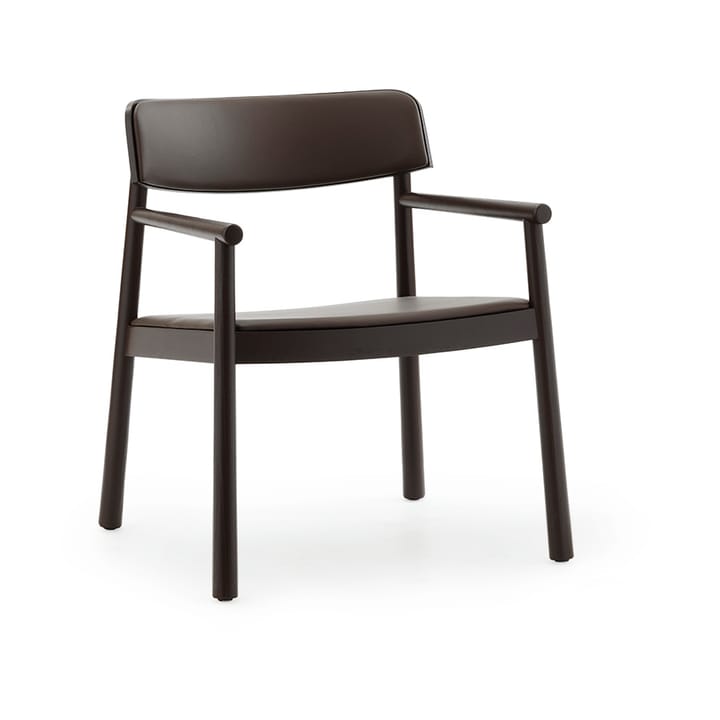 Poltrona Timb - Frassino marrone – pelle ultra color cioccolato - Normann Copenhagen