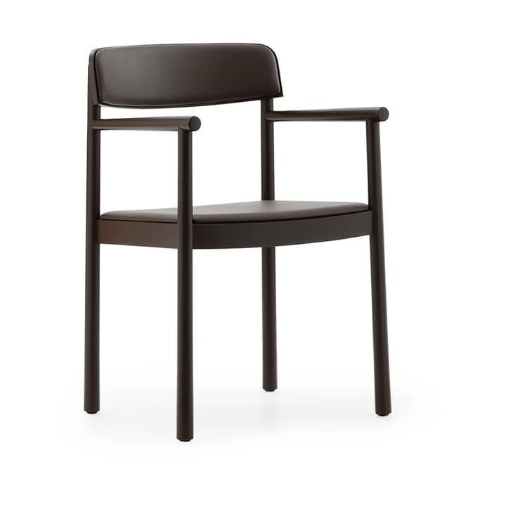 Poltroncina Timb - Frassino marrone – pelle ultra color cioccolato - Normann Copenhagen