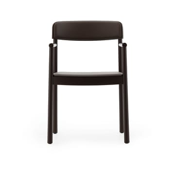Poltroncina Timb - Frassino marrone – pelle ultra color cioccolato - Normann Copenhagen