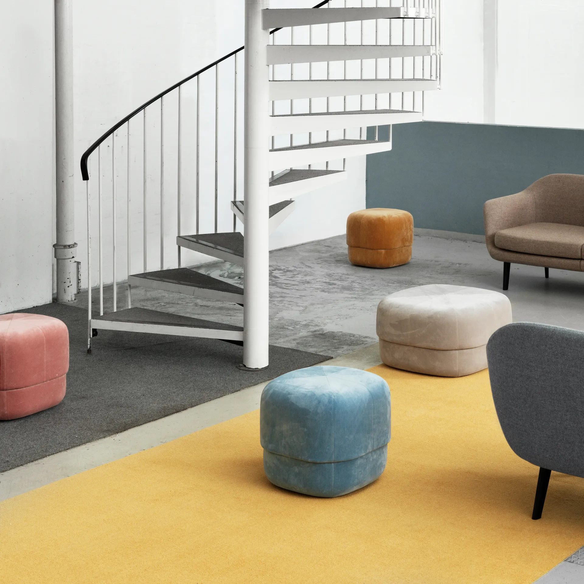 Pouf Circus, azzurro Normann Copenhagen