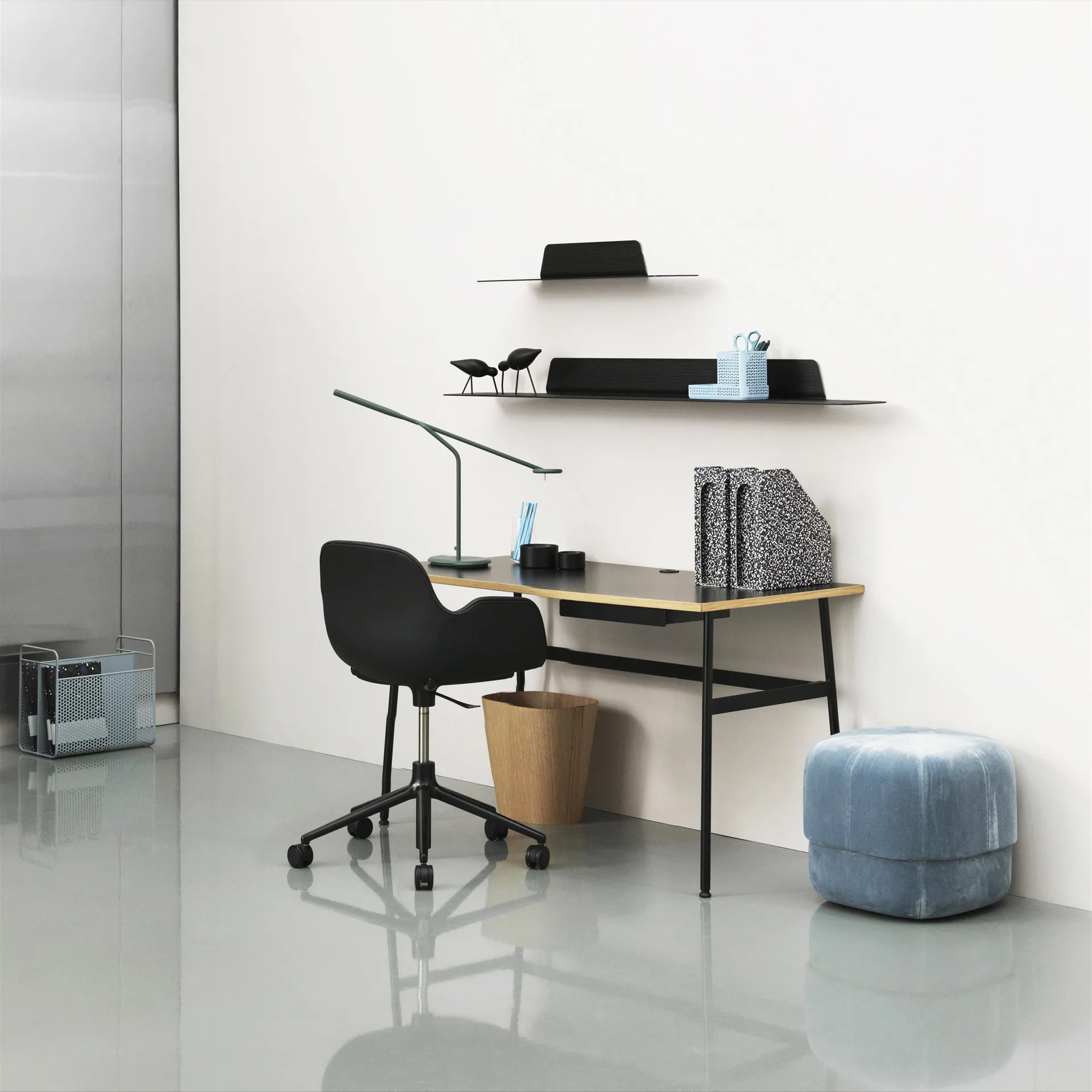 Pouf Circus, azzurro Normann Copenhagen