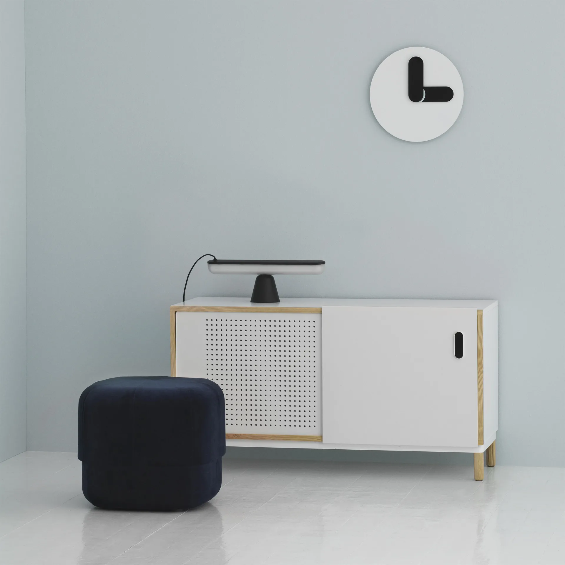 Pouf Circus, blu scuro Normann Copenhagen