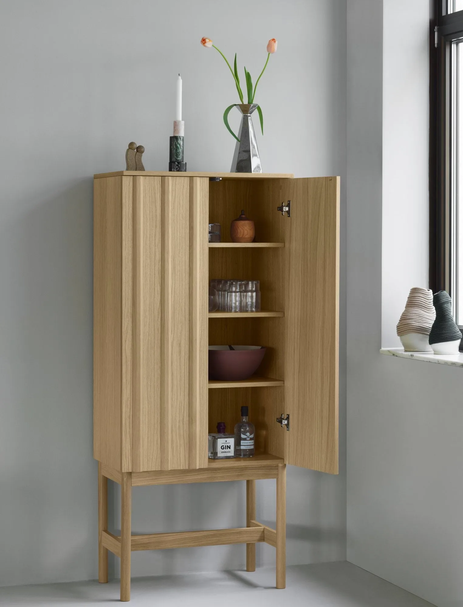 Rib armadio, Rovere, 166,5x70x43 cm Normann Copenhagen