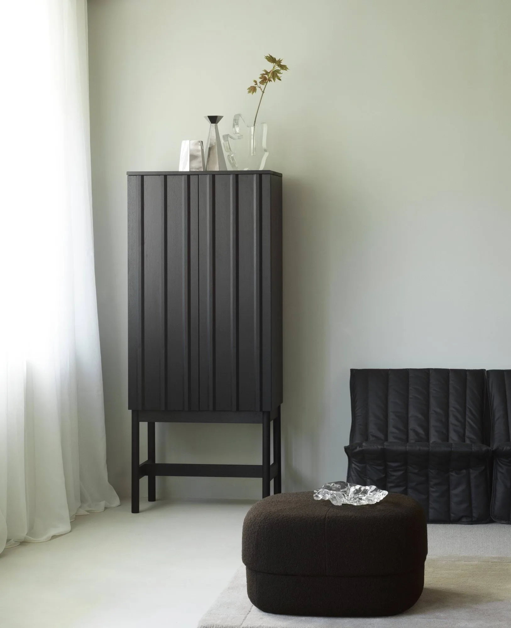 Rib armadio, Soft black, 166,5x70x43 cm Normann Copenhagen