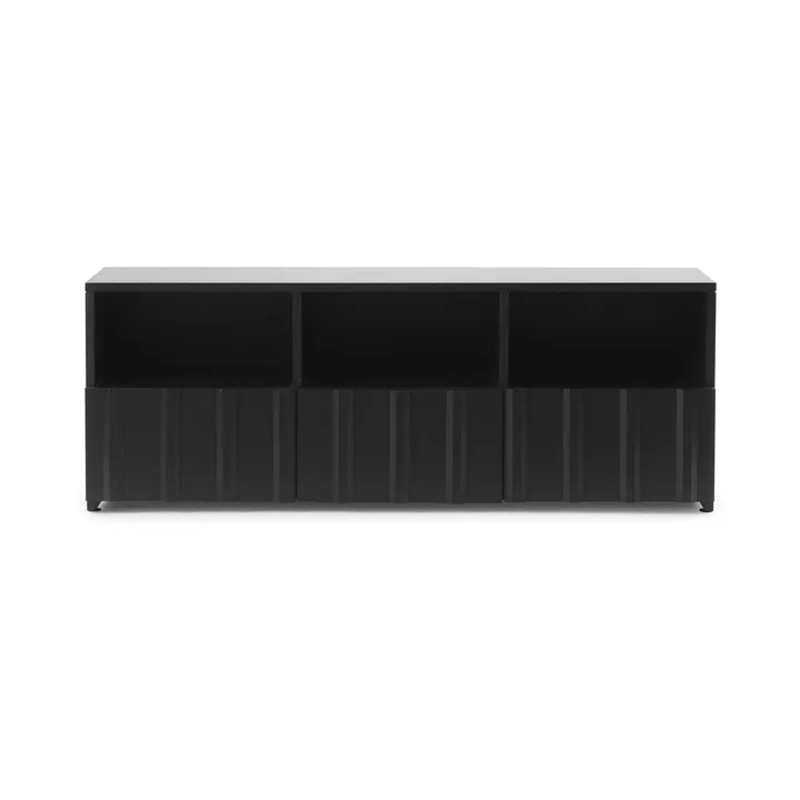 Rib credenza ibrida - Soft black, 44x120x38 cm - Normann Copenhagen