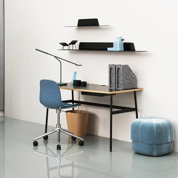 Scrivania Journal - bianco, laminato, gambe e cassetto in acciaio bianco - Normann Copenhagen