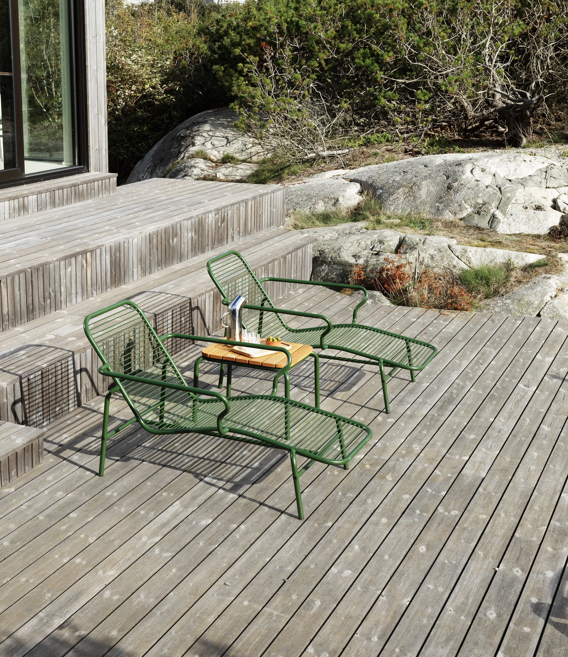 Sedia a sdraio Vig Chaise Lounge, Verde Normann Copenhagen