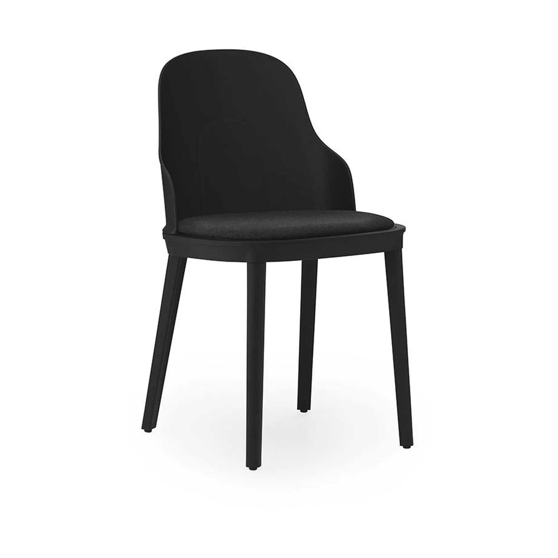 Sedia Allez con cuscino da seduta, Black Normann Copenhagen