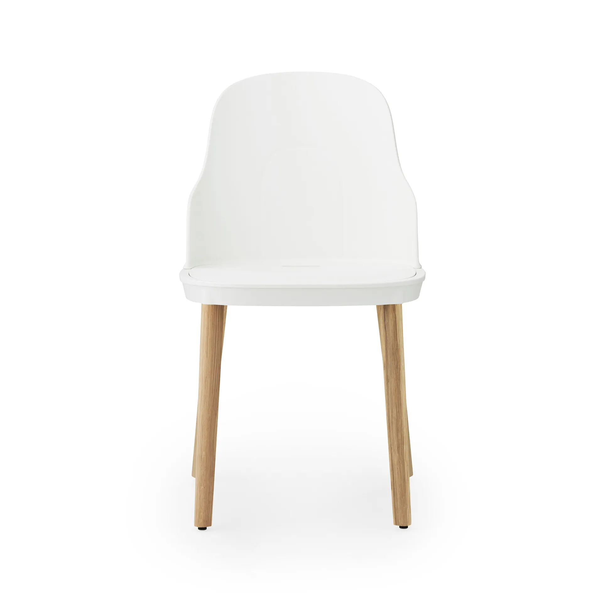 Sedia Allez con gambe in rovere, Bianco, rovere Normann Copenhagen