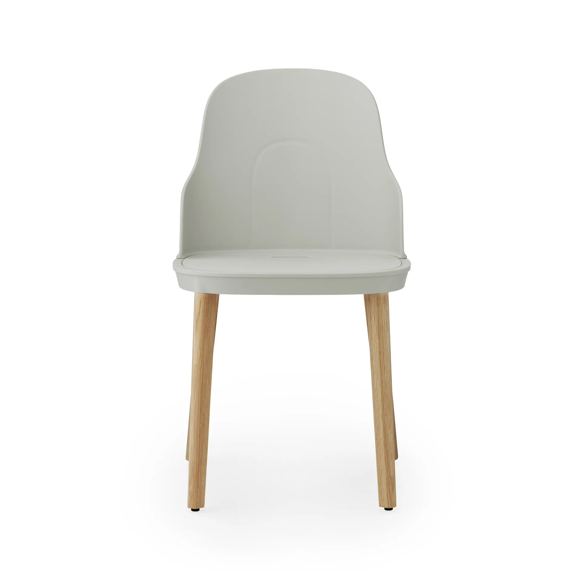 Sedia Allez con gambe in rovere, Grigio caldo, rovere Normann Copenhagen