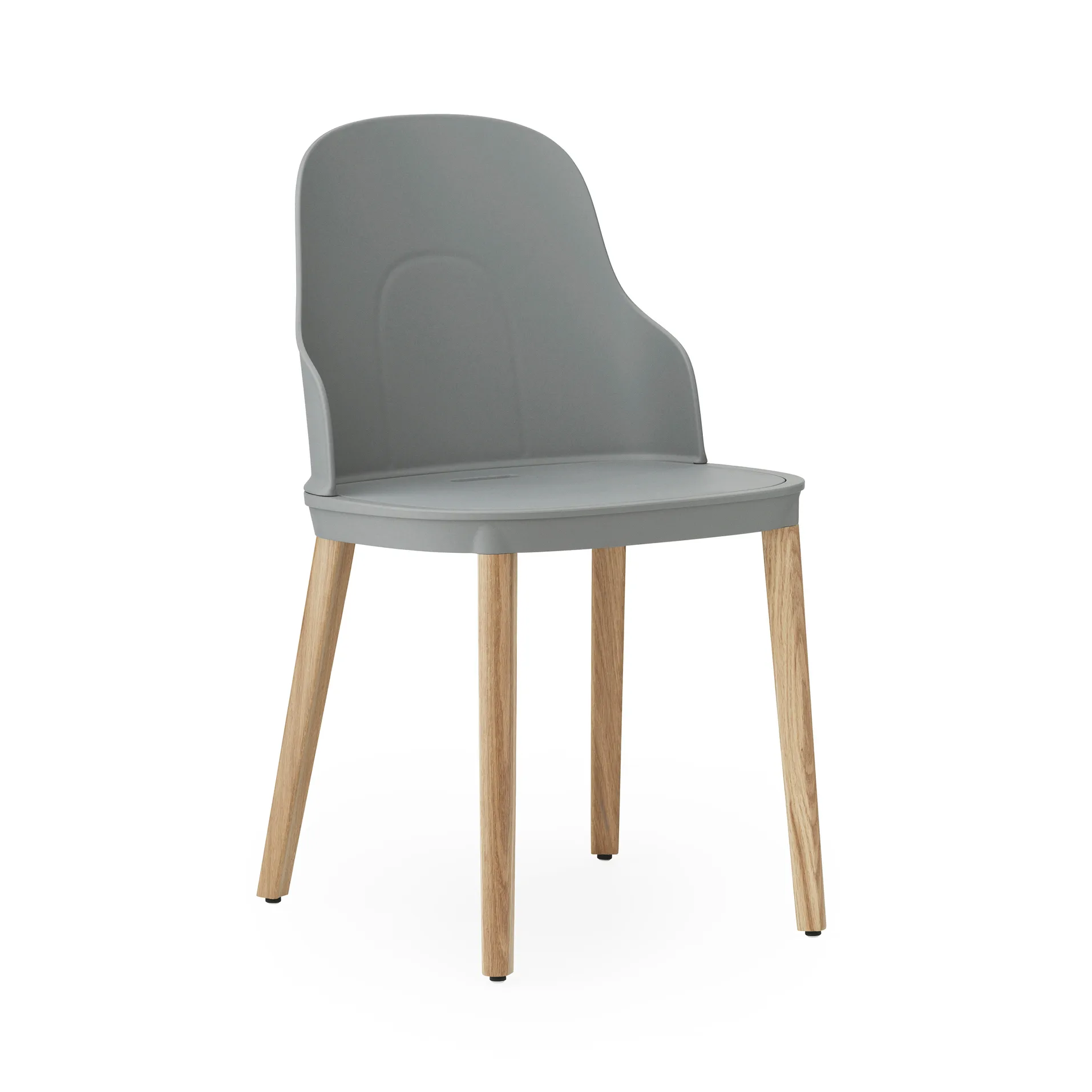 Sedia Allez con gambe in rovere, Grigio, rovere Normann Copenhagen