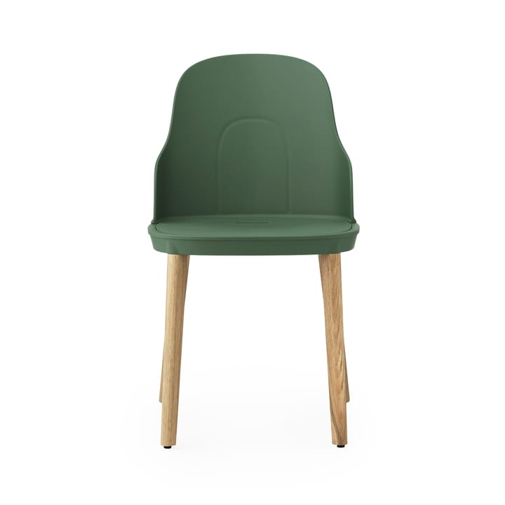 Sedia Allez con gambe in rovere, Verde prato, rovere Normann Copenhagen