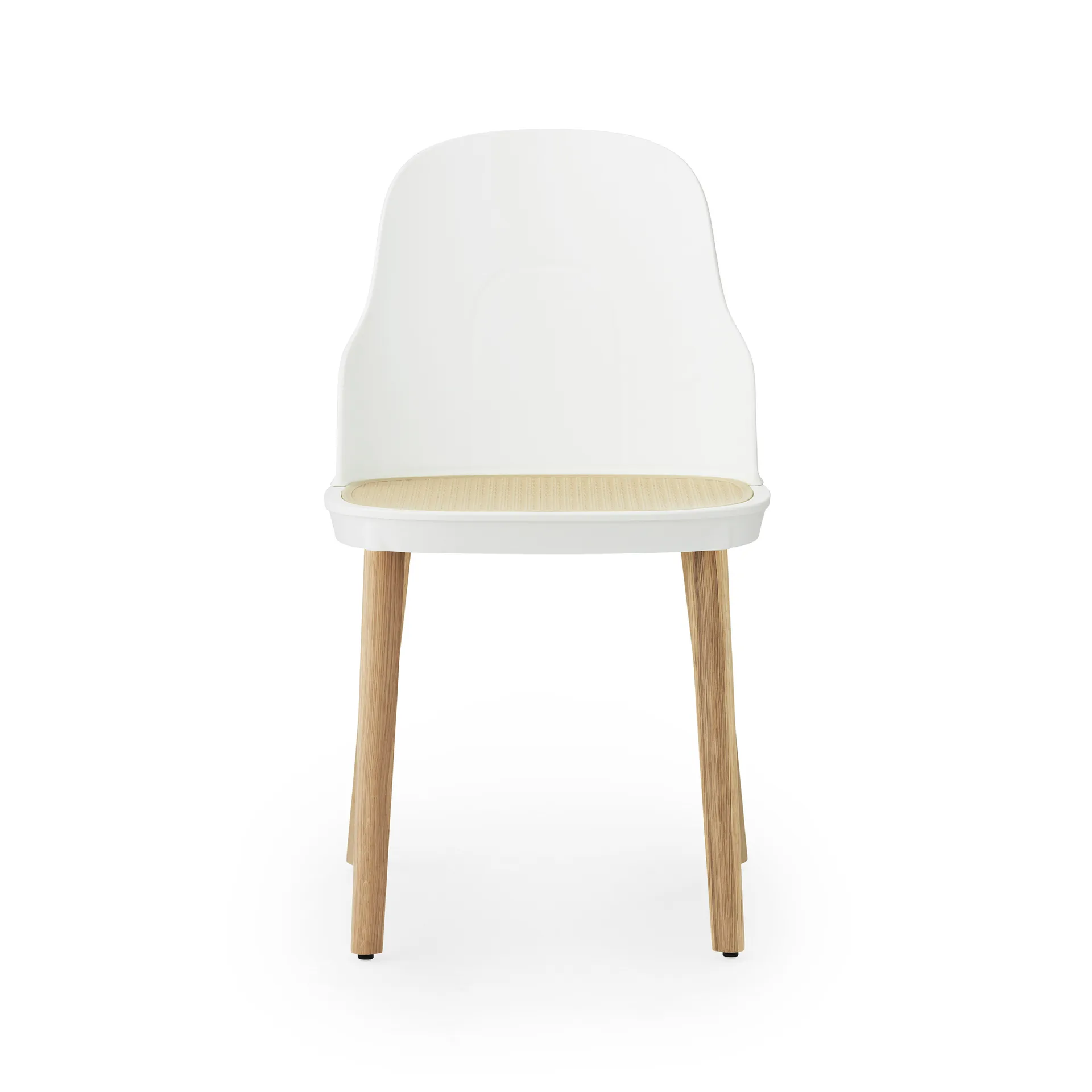 Sedia Allez in vimini sagomato, Bianco-rovere Normann Copenhagen