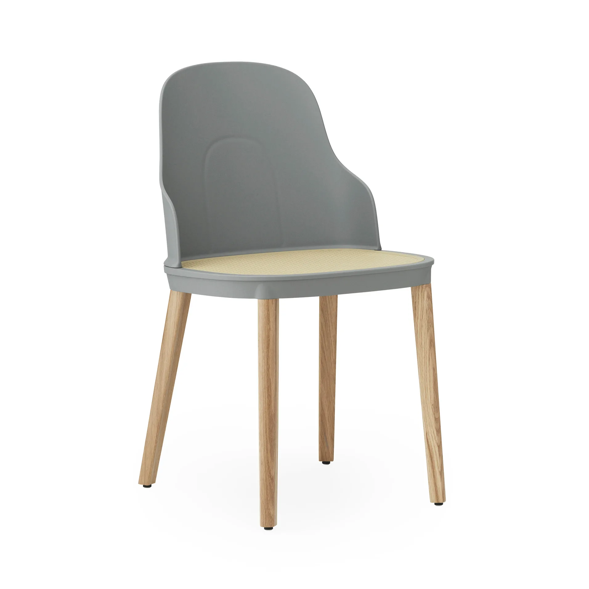 Sedia Allez in vimini sagomato, Grigio-rovere Normann Copenhagen