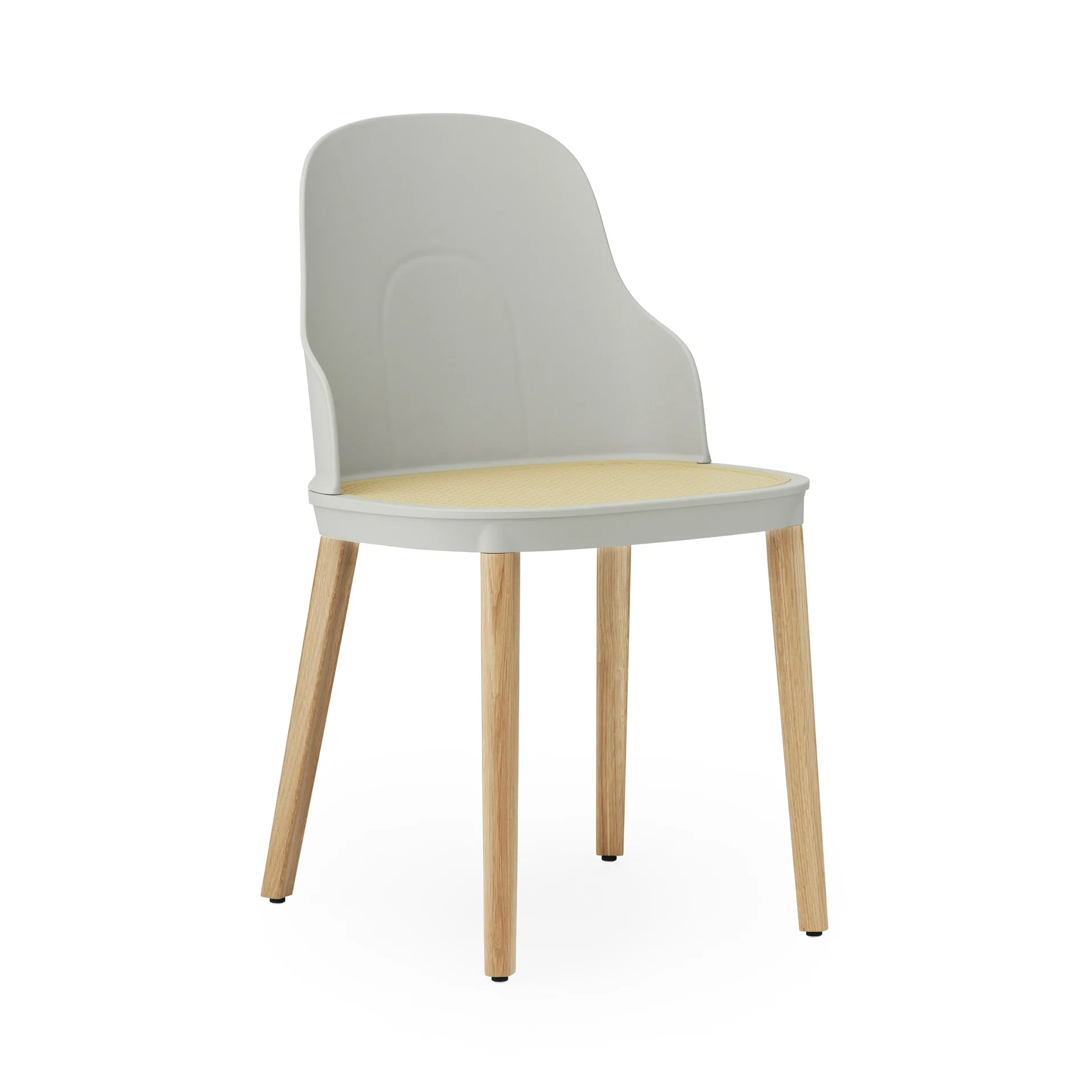 Sedia Allez in vimini sagomato, Warm grey - quercia Normann Copenhagen