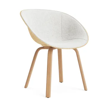 Sedia con braccioli Mat rivestita frontalmente - Hallingdal 110-Canapa-faggio - Normann Copenhagen