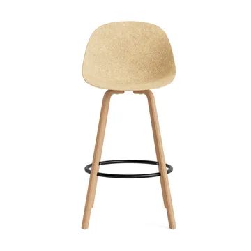 Sedia da bar Mat Bar Chair 75 cm - Canapa-faggio-acciaio nero - Normann Copenhagen