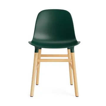 Sedia Form - verde, gambe in rovere - Normann Copenhagen