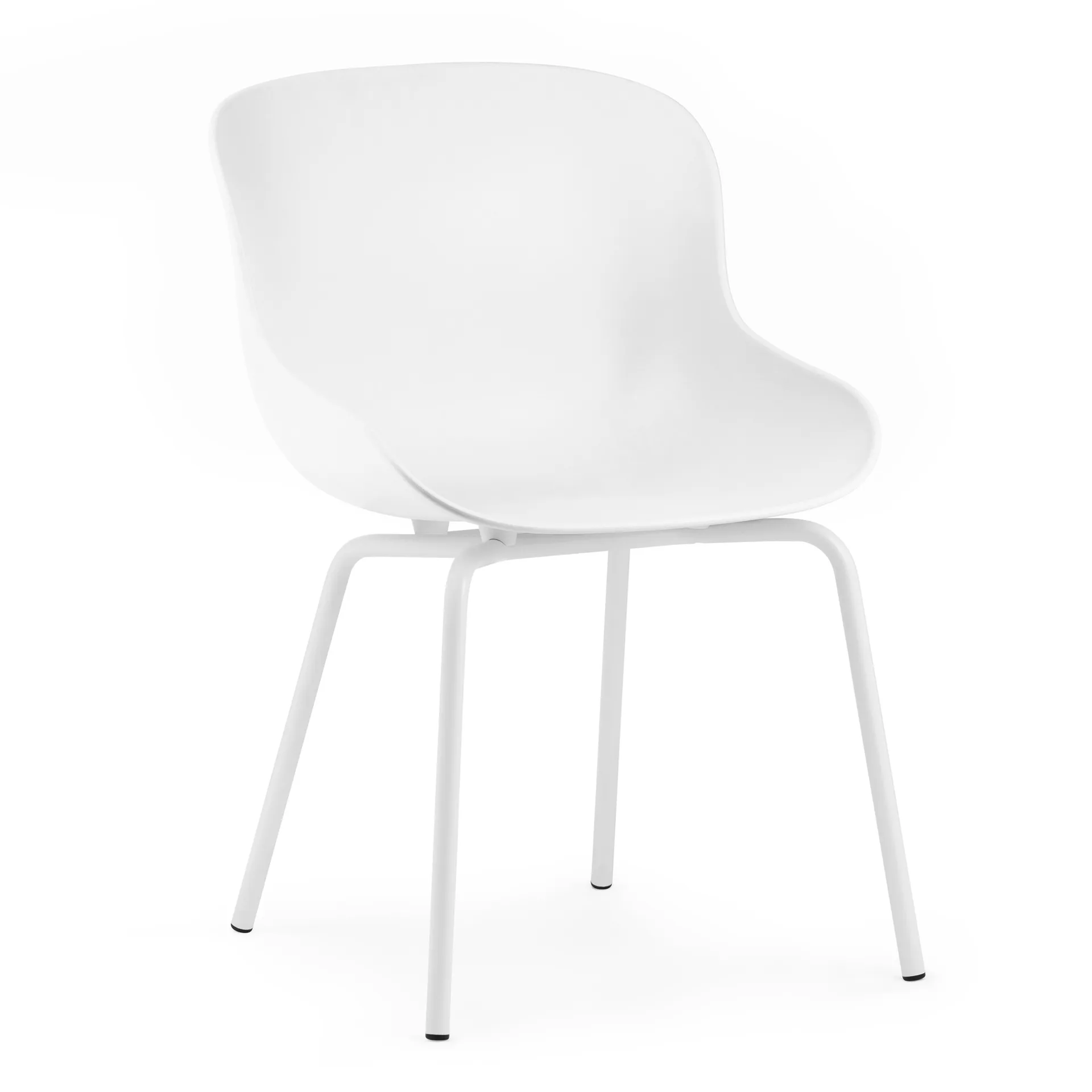 Sedia Hyg con gambe in metallo, Bianco Normann Copenhagen