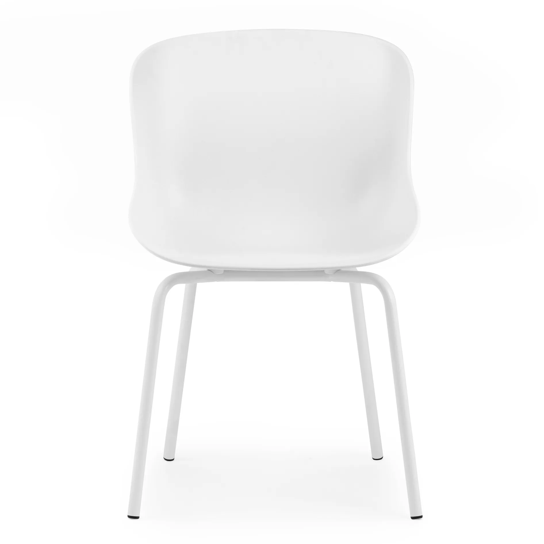 Sedia Hyg con gambe in metallo, Bianco Normann Copenhagen
