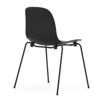 Sedia impilabile Form Chair con gambe nere in confezione da 2, Nero - Normann Copenhagen