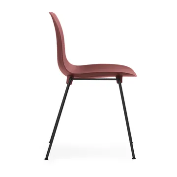 Sedia impilabile Form Chair con gambe nere in confezione da 2, Rosso - Normann Copenhagen
