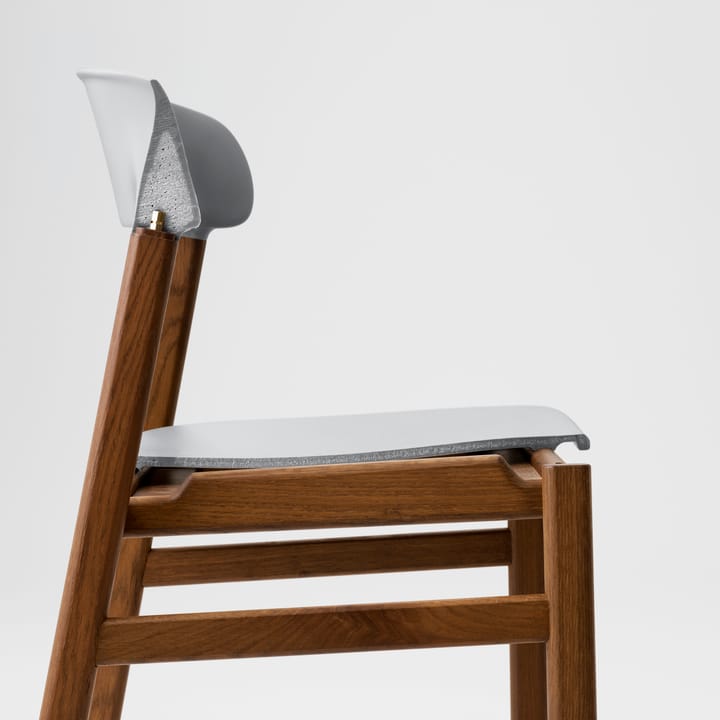 Sedia in rovere affumicato Herit, Grigio Normann Copenhagen