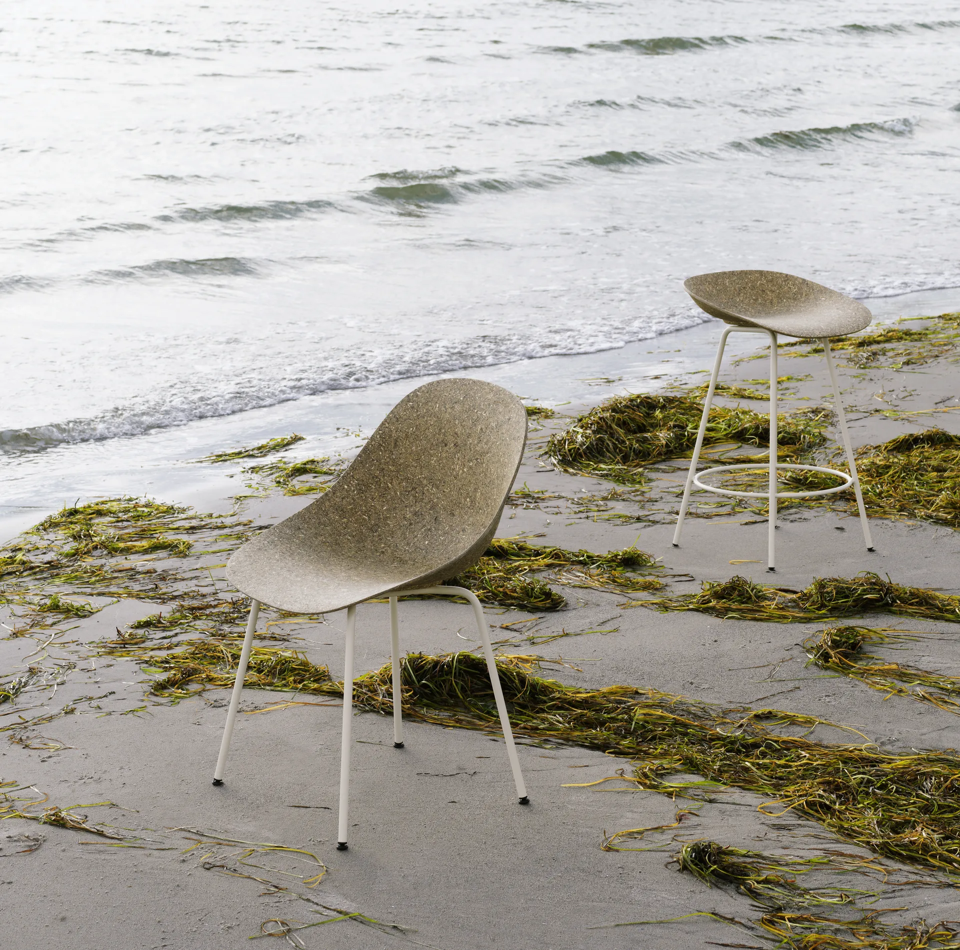 Sedia Mat , Seaweed-cream steel Normann Copenhagen