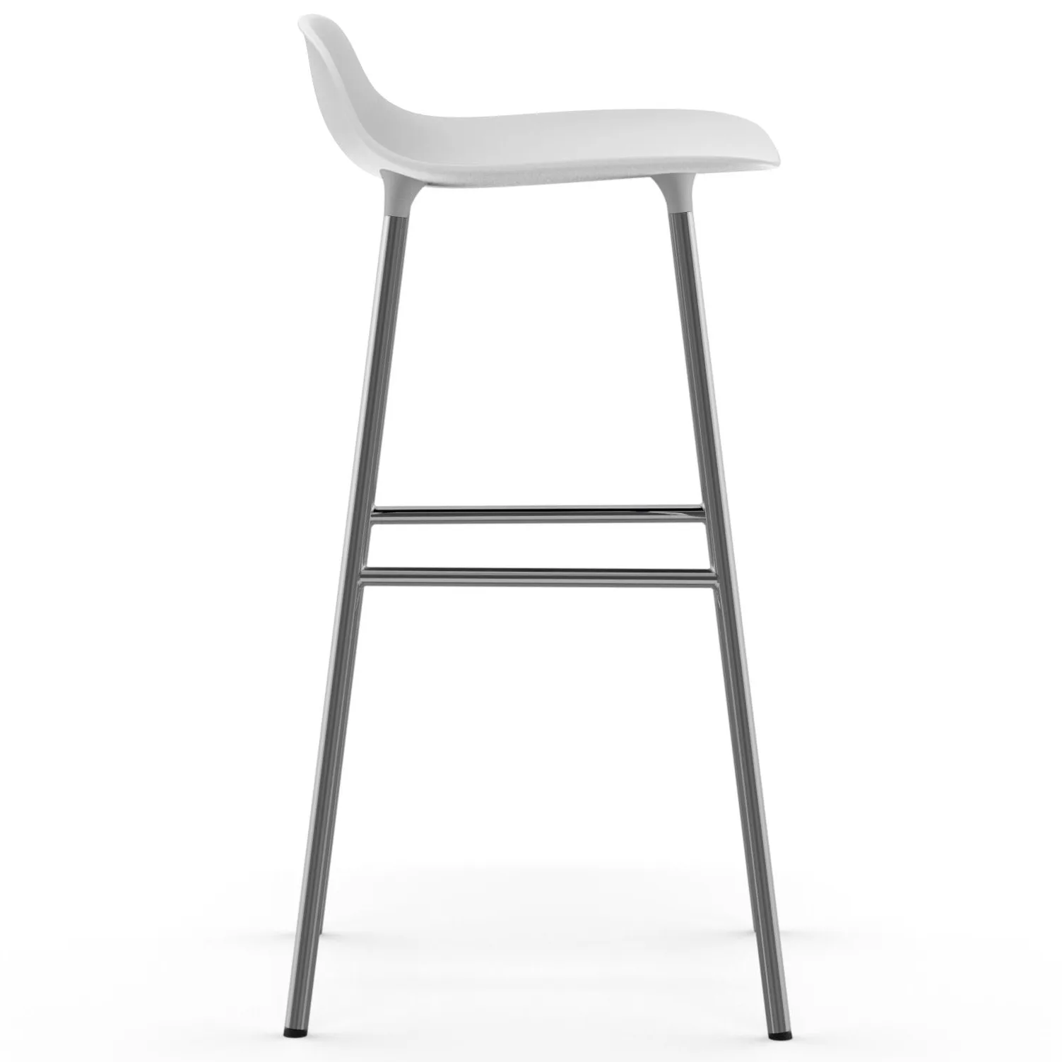 Sedia per bambini Form con gambe cromate, 75 cm, Bianco Normann Copenhagen
