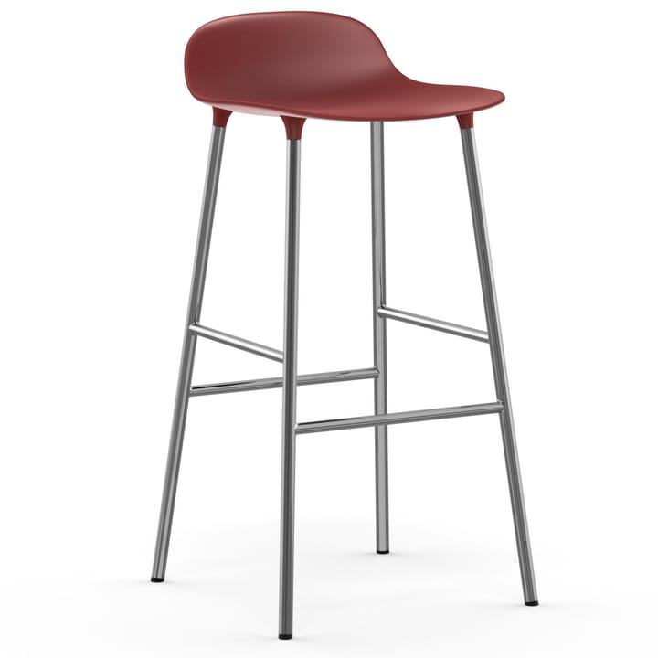 Sedia per bambini Form con gambe cromate, 75 cm - Rosso - Normann Copenhagen