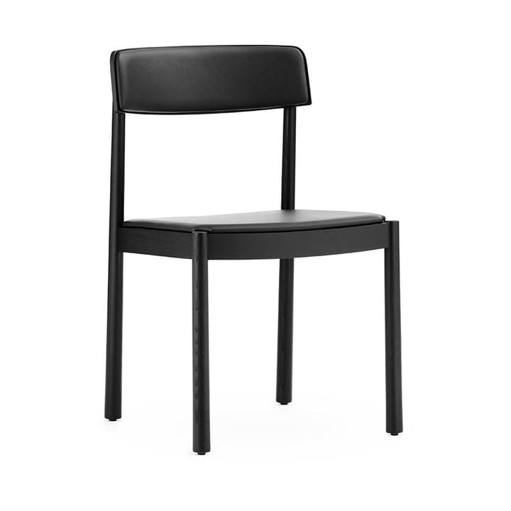 Sedia Timb con cuscino da seduta - Black/ Ultra Leather - Black - Normann Copenhagen